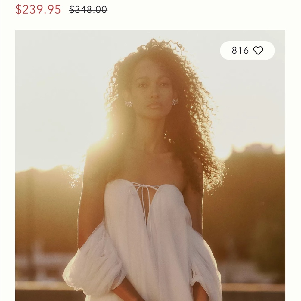 Anthropologie White Off-Shoulder Mini Dress